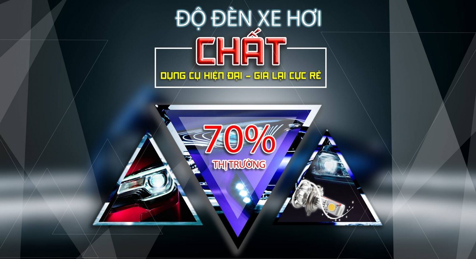 Trùm chuyên bán độ đèn bi xenon led pha gầm xe ôtô hơi giá rẻ tphcm