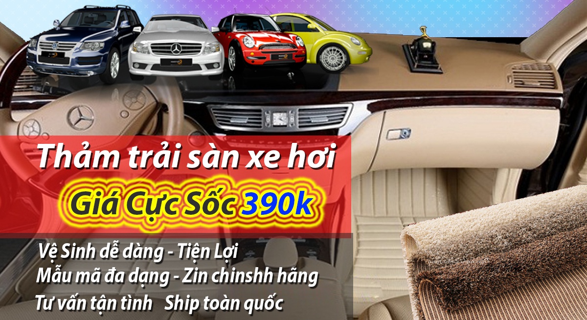 Bán thảm lót sàn xe hơi ô tô 4d 3d cao cấp giá rẻ tphcm