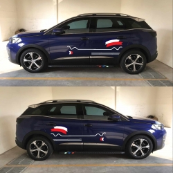 Dán tem decal cho xe ô tô Peugeot 3008 2019