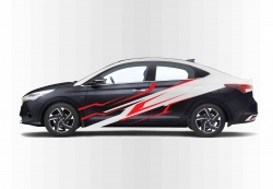 Dán tem decal thiết kế cho xe ô tô Hyundai Accent