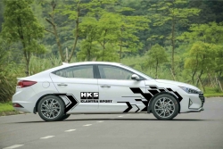 Dán decal thiết kế cho xe ô to Hyundai Elantra độc lạ