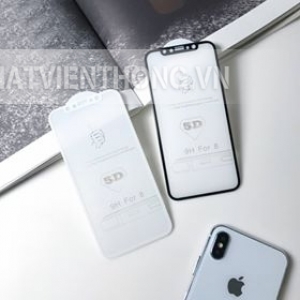 Miếng dán cường lực 5D iPhone X có bao bì (trắng đen)