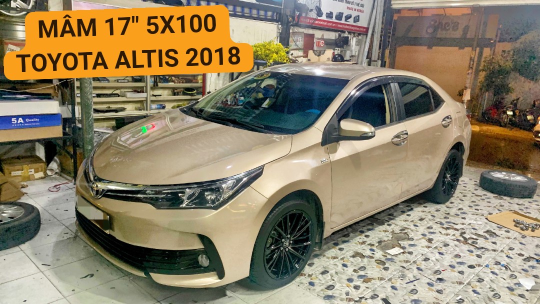 Độ mâm 17 inch 5x100 cho xe Toyota Altis 2018 cực chất