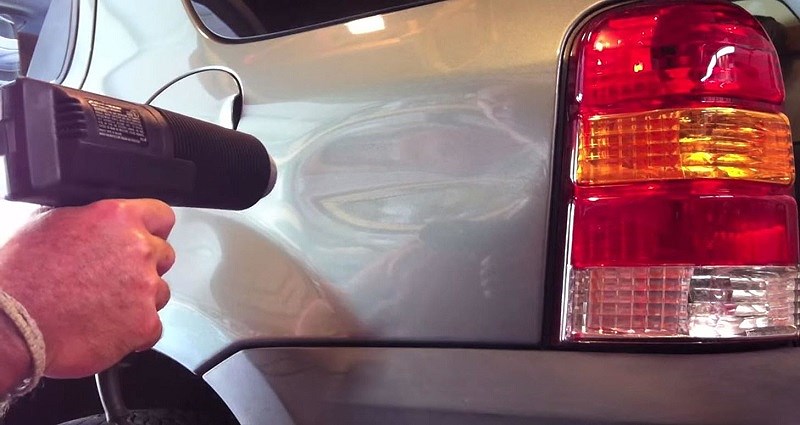 Cách xử lý vết móp nhẹ chưa cần làm đồng sơn xe ô tô