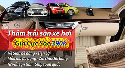 Vua bán thảm lót sàn xe hơi ô tô 4d 3d 5d cao cấp giá rẻ tphcm