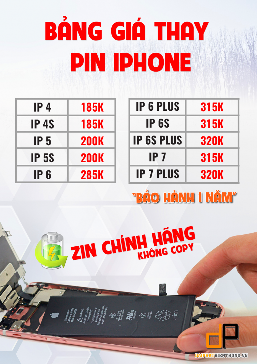 Thay pin iPhone 5s, 5C, 5 SE chính hãng | Giá rẻ nhất HCM HN