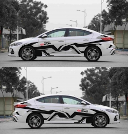 Dán tem thiết kế cho xe ô to Hyundai Elantra