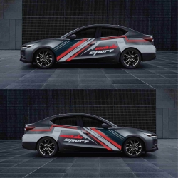 Decal tem thiết kế dán cho xe hơi Mazda 6
