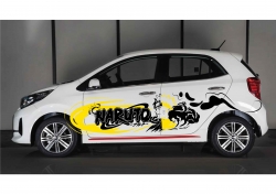 Mẫu tem decal thiết kế Naruto cho xe hơi Kia Morning siêu...