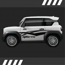 Mẫu Decal tem cho xe ô tô điện Vinfast VF3...