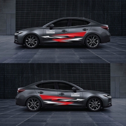 Tem decal dán cho xe ô tô Mazda 6 ấn tượng