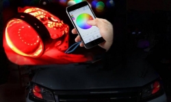 Độ đèn led mắt quỷ xe ô tô đổi màu theo điện thoại