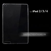 017 ốp lưng ipad 2-3-4  silicon trong suốt 