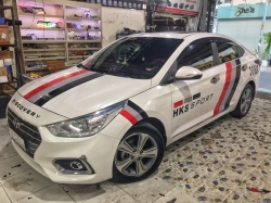 Dán tem decal 085 cho Hyundai Accent 2018