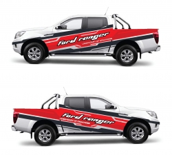 Dán tem decal thiết kế cho xe bán tải Ford Ranger