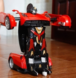 Đồ chơi Robot biến hình siêu xe sport đỏ 012